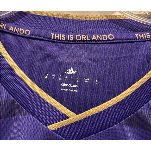 Adidas Orlando City MLS 2015 Home Soccer Jersey Men's Size Small Purple NWT - Picture 3 of 7